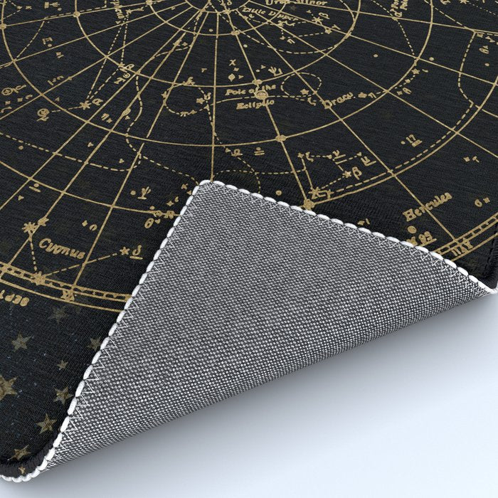 Golden Star Map Rug Gallery Image 4