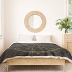 Golden Star Map Duvet Cover Gallery Image 3