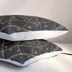 Golden Star Map Pillow Sham Gallery Image 3