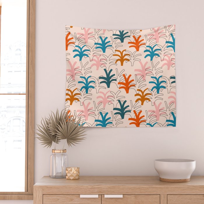 Palm grove Wall Tapestry Gallery Image 2