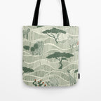 Wildlife Safari Savannah green Tote Bag Gallery Image 1