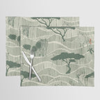 Wildlife Safari Savannah green Placemat Gallery Image 1