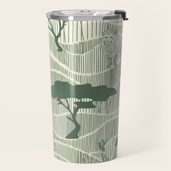 Wildlife Safari Savannah green Travel Mug Gallery Image 2