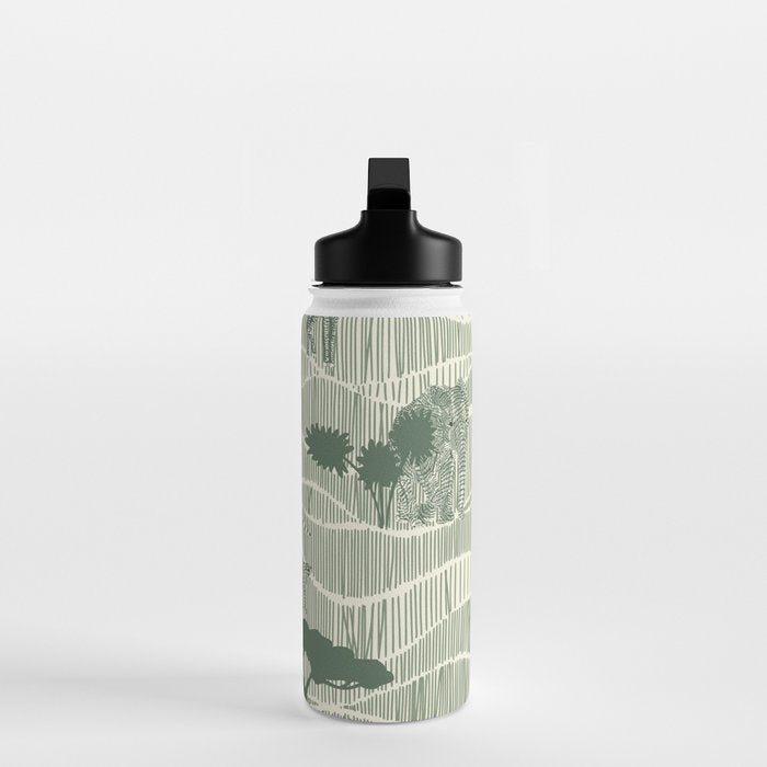 Wildlife Safari Savannah green Water Bottle Gallery Image 3