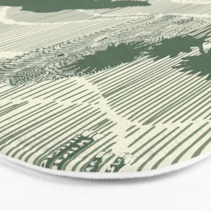 Wildlife Safari Savannah green Bath Mat Gallery Image 3