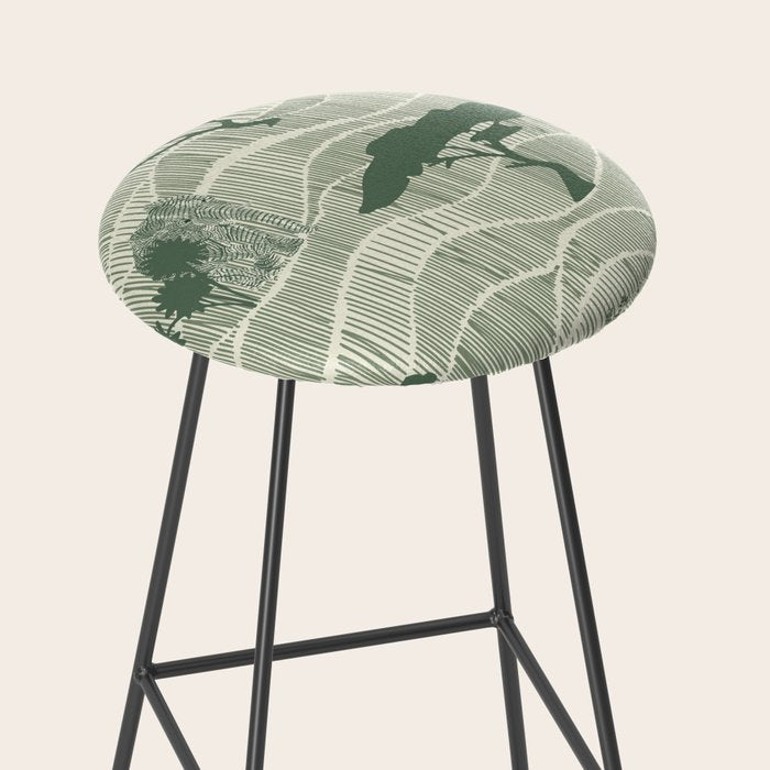 Wildlife Safari Savannah green Stool Gallery Image 2