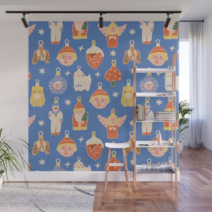 Christmas baubles Wall Mural Gallery Image 1