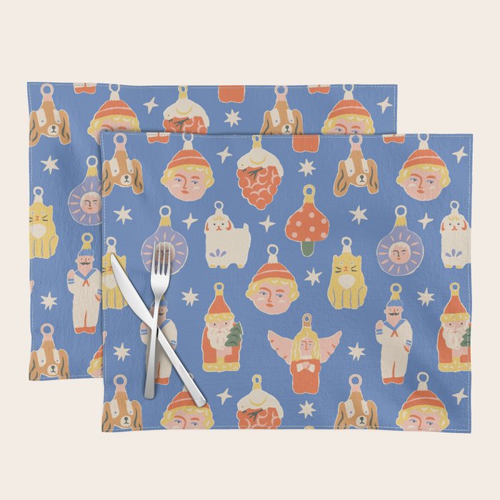 Christmas baubles Placemat Gallery Image 1