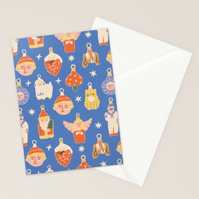 Christmas baubles Stationery Card Gallery Image 2