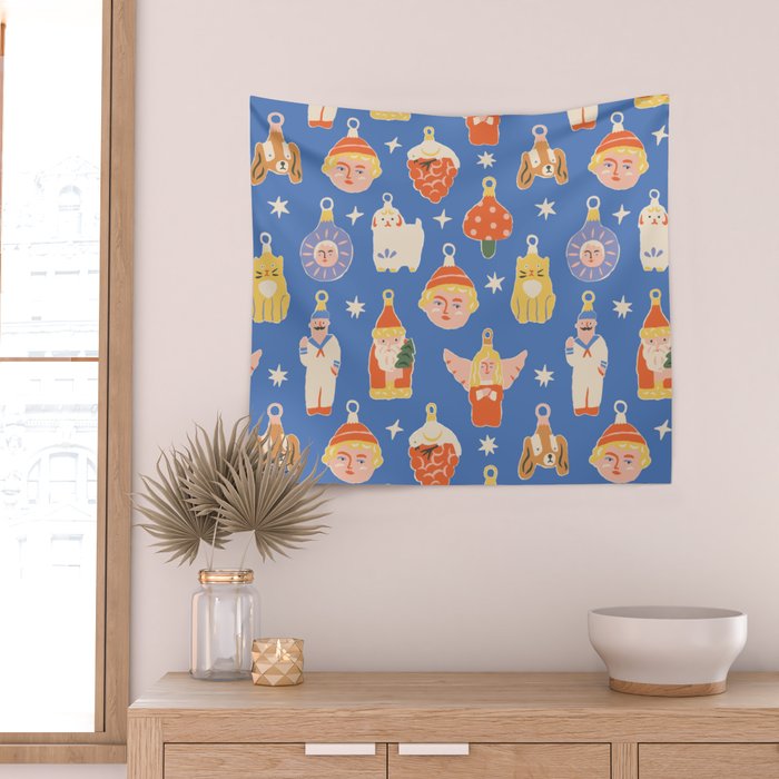 Christmas baubles Wall Tapestry Gallery Image 2