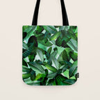 Banana palm leaf tropical jungle green Tote Bag Gallery Image 1
