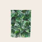 Banana palm leaf tropical jungle green Wall Hanging Gallery Image 1