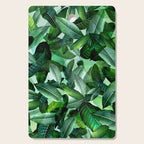 Banana palm leaf tropical jungle green Cutting Board Gallery Image 1