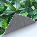 Banana palm leaf tropical jungle green Rug Gallery Image 4