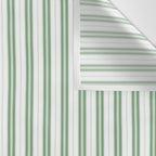Fern Green and White Narrow Vertical Vintage Provincial French Chateau Ticking Stripe Wall Tapestry Gallery Image 3