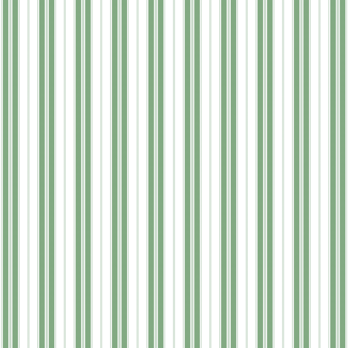 Fern Green and White Narrow Vertical Vintage Provincial French Chateau Ticking Stripe Coffee Mug Gallery Image 2