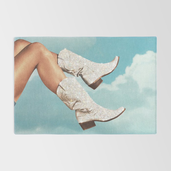 These Boots - Glitter Blue Sky Landscape Rug Gallery Image 2