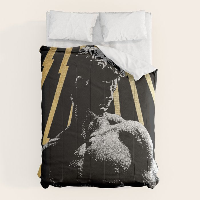 Strength of Zeus (Gold doesn't print shiny) Comforter Gallery Image 1