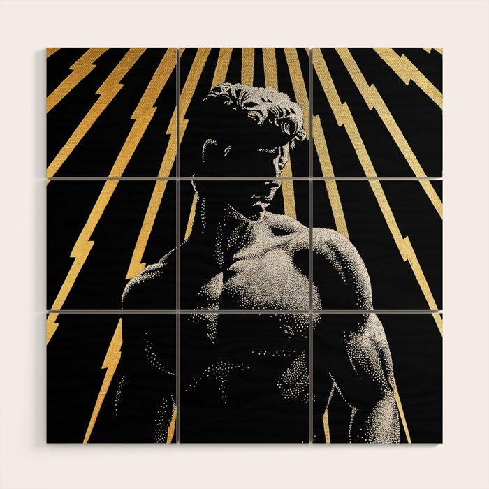 Strength of Zeus (Gold doesn't print shiny) Wood Wall Art Gallery Image 1