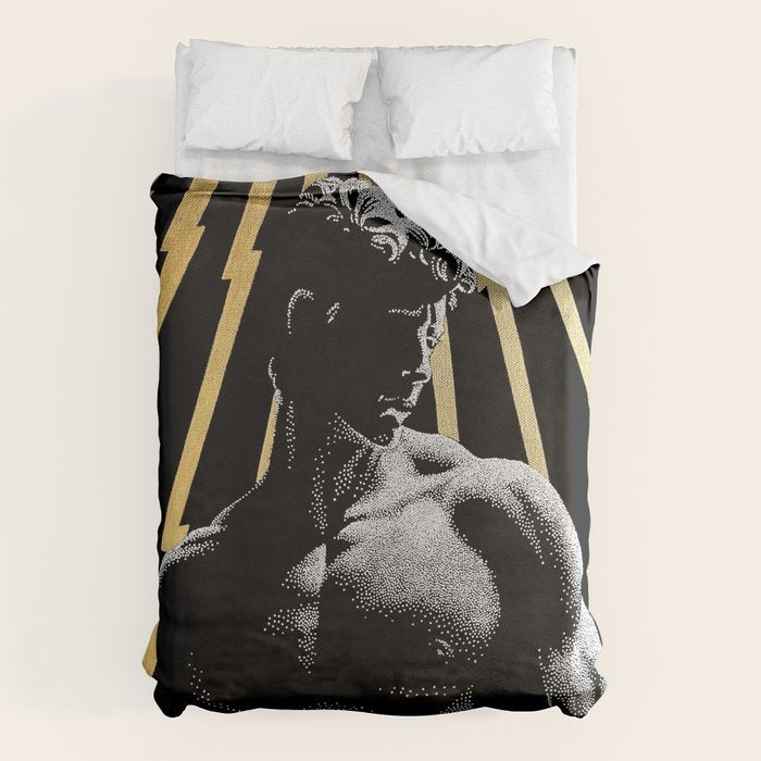 Strength of Zeus (Gold doesn't print shiny) Duvet Cover Gallery Image 6