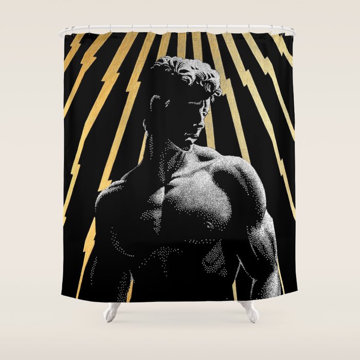 Strength of Zeus (Gold doesn't print shiny) Shower Curtain Gallery Image 1