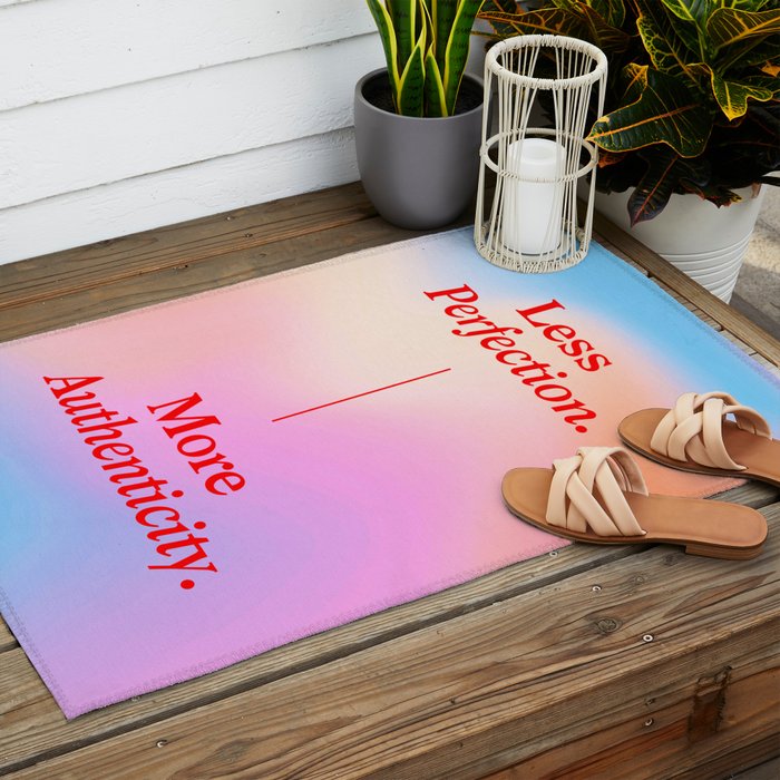 Less Perfection, More Authenticity Outdoor Rug Gallery Image 2