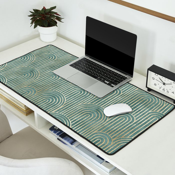 Art Deco Striped Arches Desk Mat Gallery Image 2