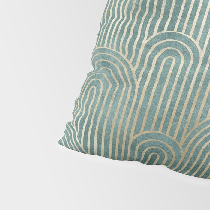 Art Deco Striped Arches Pillow Sham Gallery Image 4
