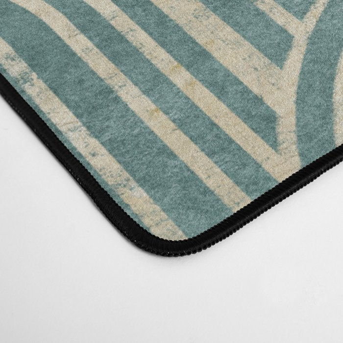Art Deco Striped Arches Desk Mat Gallery Image 4