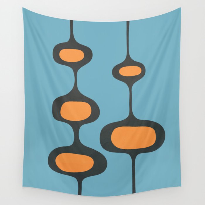 Mid-Century Modern Abstract Art 18 Wall Tapestry Gallery Image 1
