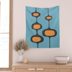 Mid-Century Modern Abstract Art 18 Wall Tapestry Gallery Image 2