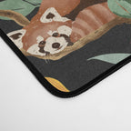 RED PANDAS IN DARK WILD NATURE Desk Mat Gallery Image 4
