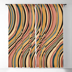 Wavy Stripes X - Vintage Neutral Window Curtain Gallery Image 5