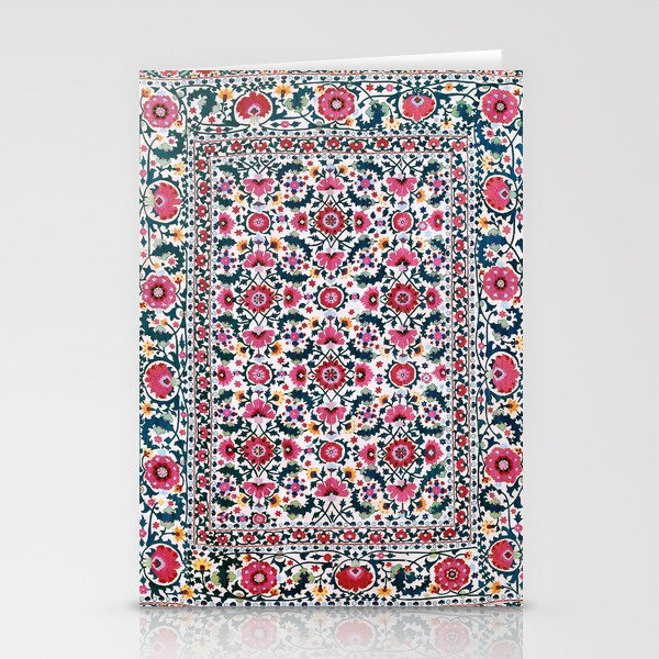 Shakhrisyabz Suzani Uzbekistan Embroidery Print Stationery Card Gallery Image 2