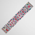 Shakhrisyabz Suzani Uzbekistan Embroidery Print Table Runner Gallery Image 3