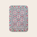 Shakhrisyabz Suzani Uzbekistan Embroidery Print Bath Mat Gallery Image 1