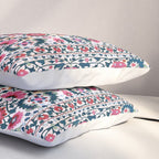 Shakhrisyabz Suzani Uzbekistan Embroidery Print Pillow Sham Gallery Image 3