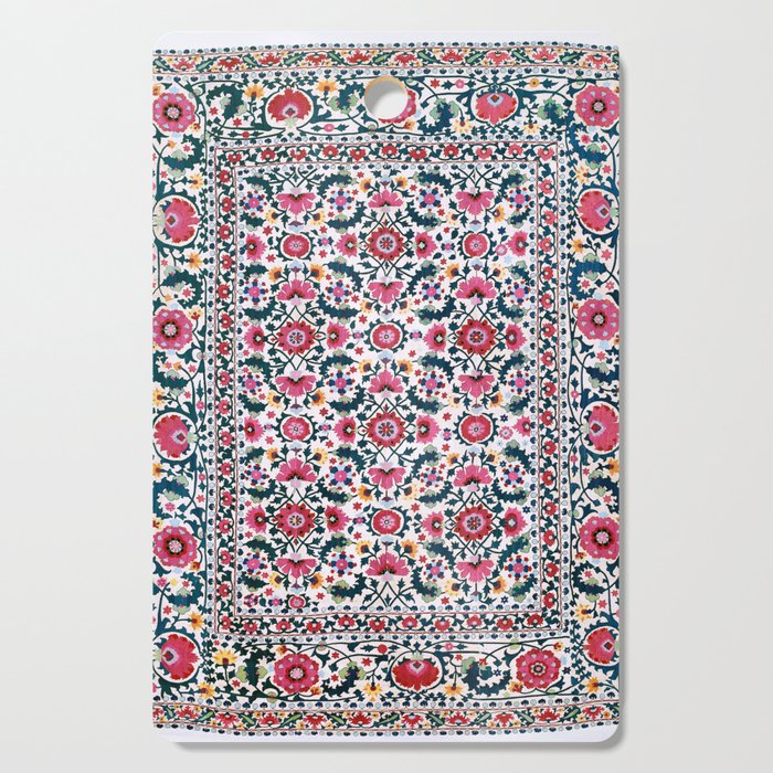 Shakhrisyabz Suzani Uzbekistan Embroidery Print Cutting Board Gallery Image 1