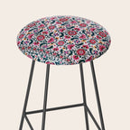Shakhrisyabz Suzani Uzbekistan Embroidery Print Stool Gallery Image 2