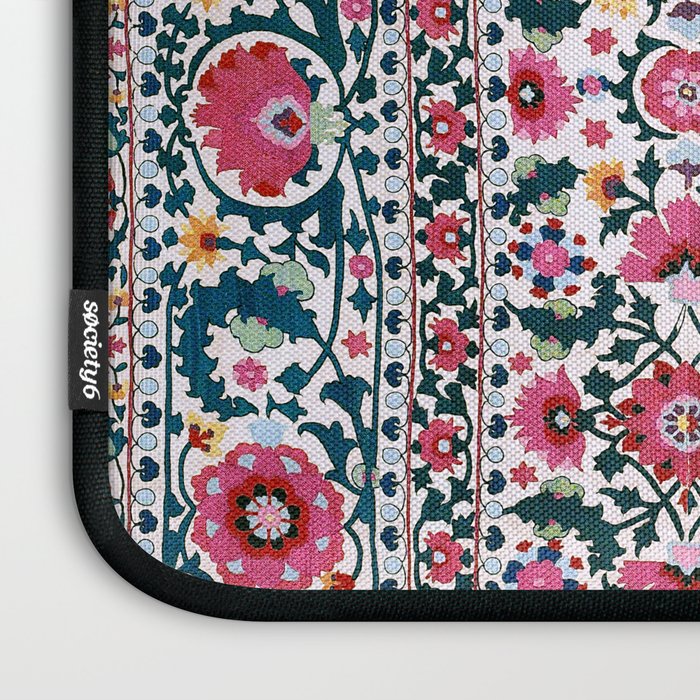 Shakhrisyabz Suzani Uzbekistan Embroidery Print Laptop Sleeve Gallery Image 3