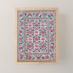 Shakhrisyabz Suzani Uzbekistan Embroidery Print Mini Art Print Gallery Image 1