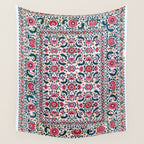 Shakhrisyabz Suzani Uzbekistan Embroidery Print Wall Tapestry Gallery Image 4