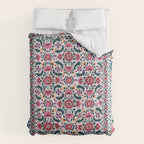 Shakhrisyabz Suzani Uzbekistan Embroidery Print Duvet Cover Gallery Image 6