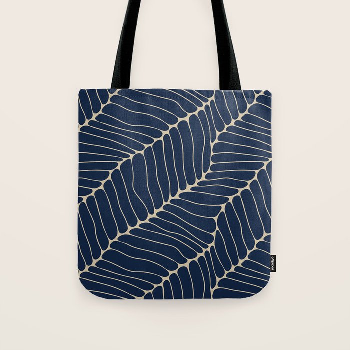 Organic Nature Navy Blue Tote Bag Gallery Image 1