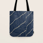 Organic Nature Navy Blue Tote Bag Gallery Image 1