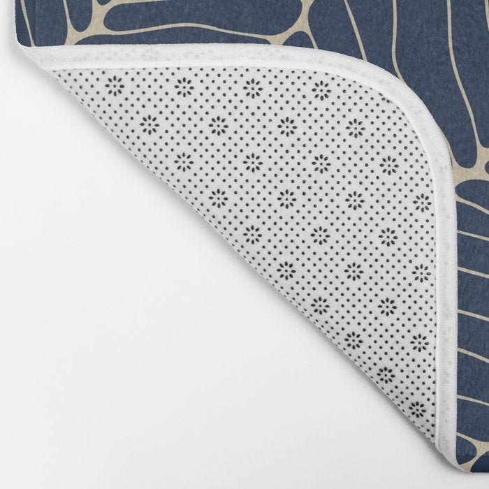Organic Nature Navy Blue Bath Mat Gallery Image 2