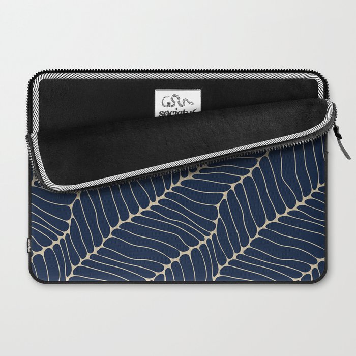 Organic Nature Navy Blue Laptop Sleeve Gallery Image 2