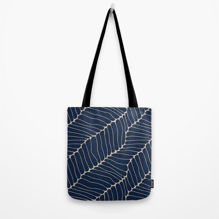 Organic Nature Navy Blue Tote Bag Gallery Image 2