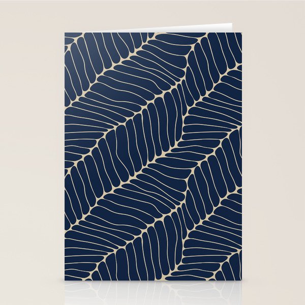 Organic Nature Navy Blue Stationery Card Gallery Image 2