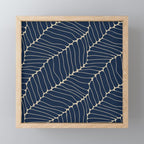 Organic Nature Navy Blue Mini Art Print Gallery Image 1